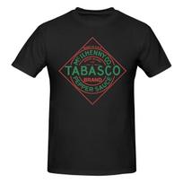 Tabasco Prekės ženklo Pipirų padažas Pagaminta JAV Marškinėliai XXL black