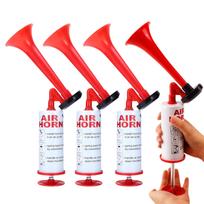 IMPACT Online Air Horn Bear Pest Manual x - Repellent, Control, Security, Self-Defense, Spectator/Cheering, Loud, (Red 4) red