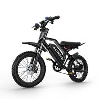 AONPO V21 Elektrinis motociklas suaugusiems – 52V 20Ah nuimama baterija, 17 ×4  storos padangos juoda