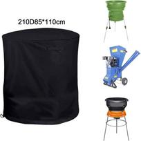 1 vnt. Lauko elektrinio medienos smulkintuvo apsauginis uždangalas 210D/420D Oksfordo audinys 85*110cm Tvirtas vandeniui atsparus smulkintuvo apsauginis uždangalas black
