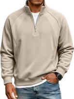 Men's Half-Zip Hoodie: Trendy Spring/Autumn/Winter 2025 Stand Collar Pullover XL tamsiai mėlyna