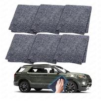 Nano audinio automobilio įbrėžimų valiklis, 6 vnt. nano audinio įbrėžimų valiklis Nano audinys automobilio įbrėžimams, nano audinys lengvų dažų įbrėžimų taisymui One Size gray