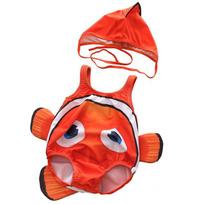 Naujas Žuvies Klouno Kūdikio ir Mažylio Maudymosi Kostiumas - Unisex Viengubas Maudymosi Kostiumas Vaikams L 12-17 lbs red