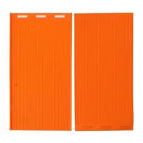2-Piece Set Reusable Beeswax Press Sheet Mold Beehive Foundation Mold  DIY Candle Making oranžinė