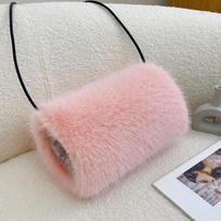 Winter Faux Fur Hand Warmer Gloves with Plush Fox Fur kupranugaris