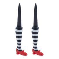Cute Waterproof Witch Leg Decoration Rustproof Funny Flower Pot Decoration Plastic Decorative Potted Ornaments Outdoor white