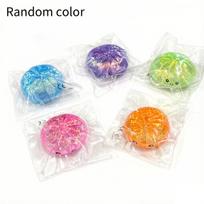 Dumpling stress ball toy, bouncy fidget toy, oversized rainbow dumpling, large stress-relief sensory ball, anxiety relief fidget toy (random colors) gray