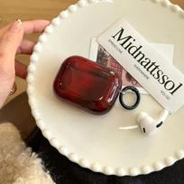 Retro Red Halo Headphone Case For AirPods Pro 2 3 Wireless Charge Box Fashion Shockproof Earphone Protector For Airpods 1 2 3 4 For Airpods Pro 3 brown