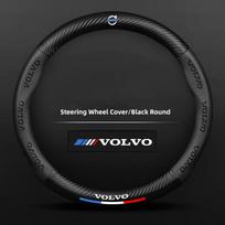 Anglies Pluošto Oda Automobilio Vairo Dangtelis Apsauginis Apvalkalas Volvo Xc60 Xc90 V40 V60 S60 V50 V90 S80 C40 XC40 V70 XC70 C30 VO2 anglies pluošto juodos spalvos