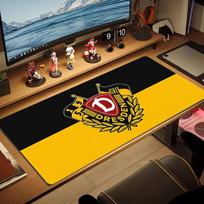 Dresden Dynamo Lace Solid Color Mouse Pad Large Gaming Table Cushion Non-slip Laptop Tablet Big Mousepad XXL Mat Mini PC Playmat With Lock edge 30cmx60cm(11.8x23.6inch) yellow