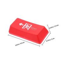 Replacement Mechanical Keyboard Backspace Keycap Matte Finish Original Height Luminous Shine Through Keycap for Gaming Keyboard raudona