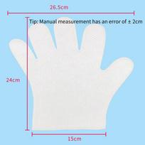 Disposable Pets Gloves Hair Removal Cleaning Beauty Massage Bathing Shower Mittens Non Woven Pet Products Cats and Dogs Universal Soothing Gloves 26.5x24cm 10pcs white