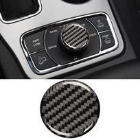 Gear Shift Panel Cover Carbon Fiber For Jeep Grand Cherokee 2011-2015 2016-2018 Switch Knob Cover Trim Car Stickers Accessories left-hand-drive gray