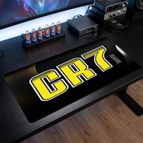 Cristiano Ronaldo Crest Mouse Pad, Extended Non Slip Rubber Desk Mat for Gaming Office Laptop Fan Gift 30cmx60cm（11.8x23.6inch）