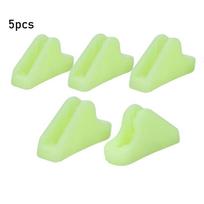 Mountain Wind Rope Buckle Tightening Hook Outdoor Tent Accessories Fluorescence Ropes Stopper 5pcs green