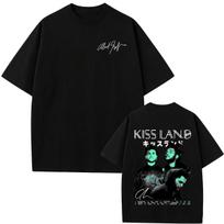 Rapper The Weeknd Kiss Land Album Graphic T Shirts Men Women Hip Hop Fashion Streetwear Male Vintage Casual Oversized T-shirt XL black