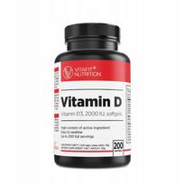 Maisto papildas VITAFIT VITAMIN D3 2000 IU, 200 kapsulių