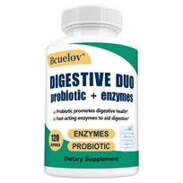 Probiotikas su enzimais Digestive Duo, 120 kapsulių