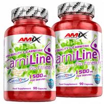 L-karnitinas moterims CARNILINE Amix 1500mg, 2 pakuotės