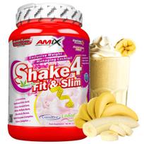 Baltymų kokteilis Amix Shake 4 Slim, 1000g, bananų skonio