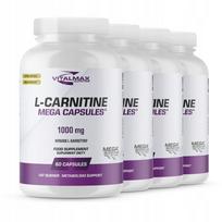 L-karnitino kapsulės VITALMAX MEGA, 4 x 60 vnt., 1000 mg
