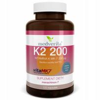 Vitaminų K2 MK-7 200 µg 120 kapsulių MEDVERITA