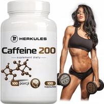 Kofeino kapsulės HERKULES Caffeine 200, 100 vnt.