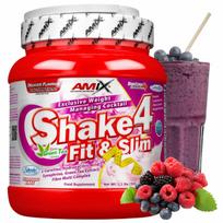 Maisto pakaitalas Amix Shake 4 Slim Fruity 500g lieknėjimo kokteilis