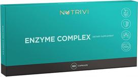 Maisto papildas NUTRIVI Enzyme Complex su bromelainu, papainu ir augaliniais fermentais, 60 kaps.
