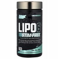 Riebalų degintojas Nutrex Lipo 6 Stim-Free, 60 kapsulių, be stimuliatorių