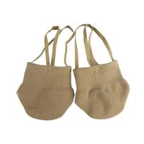 Puspadis Ritminės Gimnastikos Kojinės Elastingos Sporto Salės Šokio Kojinės Elastingos Treniruočių Kojinės Gimnastams XS beige