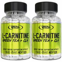 Maisto papildas L-Carnitine CLA Green Tea 90 kaps REAL PHA, 2 vnt.