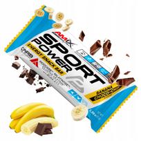 Energijos batonėlis su šokoladu ir bananais 45g BCAA angliavandeniai