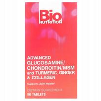Maisto papildas Bio Nutrition Advanced su gliukozaminu, chondroitinu, MSM, ciberžole ir imbieru
