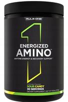 Aminorūgščių papildas Rule One Energized Amino Sour Candy 270g su BCAA ir kofeinu