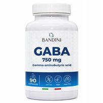 Maisto papildas Bandini GABA 750mg, 90 kapsulių