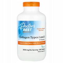 Kolagenas 1 ir 3 tipų su vitaminu C, 540 tablečių, Doctor's Best