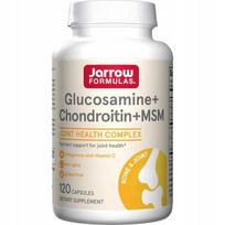 Maisto papildas Jarrow Formulas Glucosamine + Chondroitin + MSM, 120 kapsulių