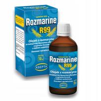 Maisto papildas Rozmarine R99 rozmarinų ir šalavijų aliejus 10 ml