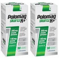 Maisto papildas POLOMAG K+ su magniu, kaliu ir vitaminu B6, 90 kapsulių