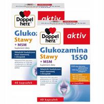 Maisto papildas Doppelherz aktiv Glucosamine 1550 Joints + MSM, 40 kapsulių