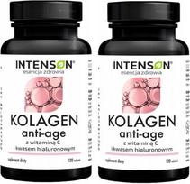 Kolageno, hialurono rūgšties ir vitamino C tabletės Intenson Anti-Age, 120 vnt., 2 pakuotės