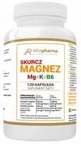 Maisto papildas AltoPharma Magnesium Potassium Shrinkage Forte 120 kaps. su vitaminu B, kraujospūdžiui ir raumenims