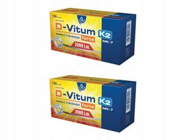 Vitaminų kompleksas OLEOFARM D-Vitum K2 Forte 2000 IU (120 kaps.) x2