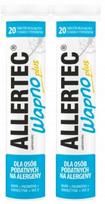 Maisto papildas ALLERTEC CALCIUM PLUS, 2 x 20 tirpių tablečių