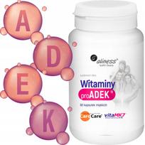 Vitaminų A, D, E, K kompleksas, 60 kapsulių, ALINESS