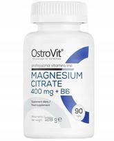 Maisto papildas OstroVit Magnesium Citrate 400 mg + B6, 90 tablečių