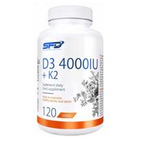 Vitaminas D3 4000 + K2, 120 tabl.