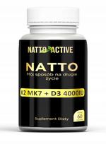 Maisto papildas su vitaminu D3 4000, vitaminu K2 MK7 ir nattokinaze, 60 kapsulių