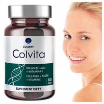 Maisto papildas COLWAY Colvita, 60 kapsulių, liofilizuotas žuvų kolagenas, dumbliai, vitaminas E